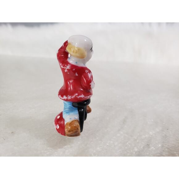vintage‎ BUG HOUSE Miniature Clown Bone China Figurine Trinket Unicycle Decor - Picture 2 of 5